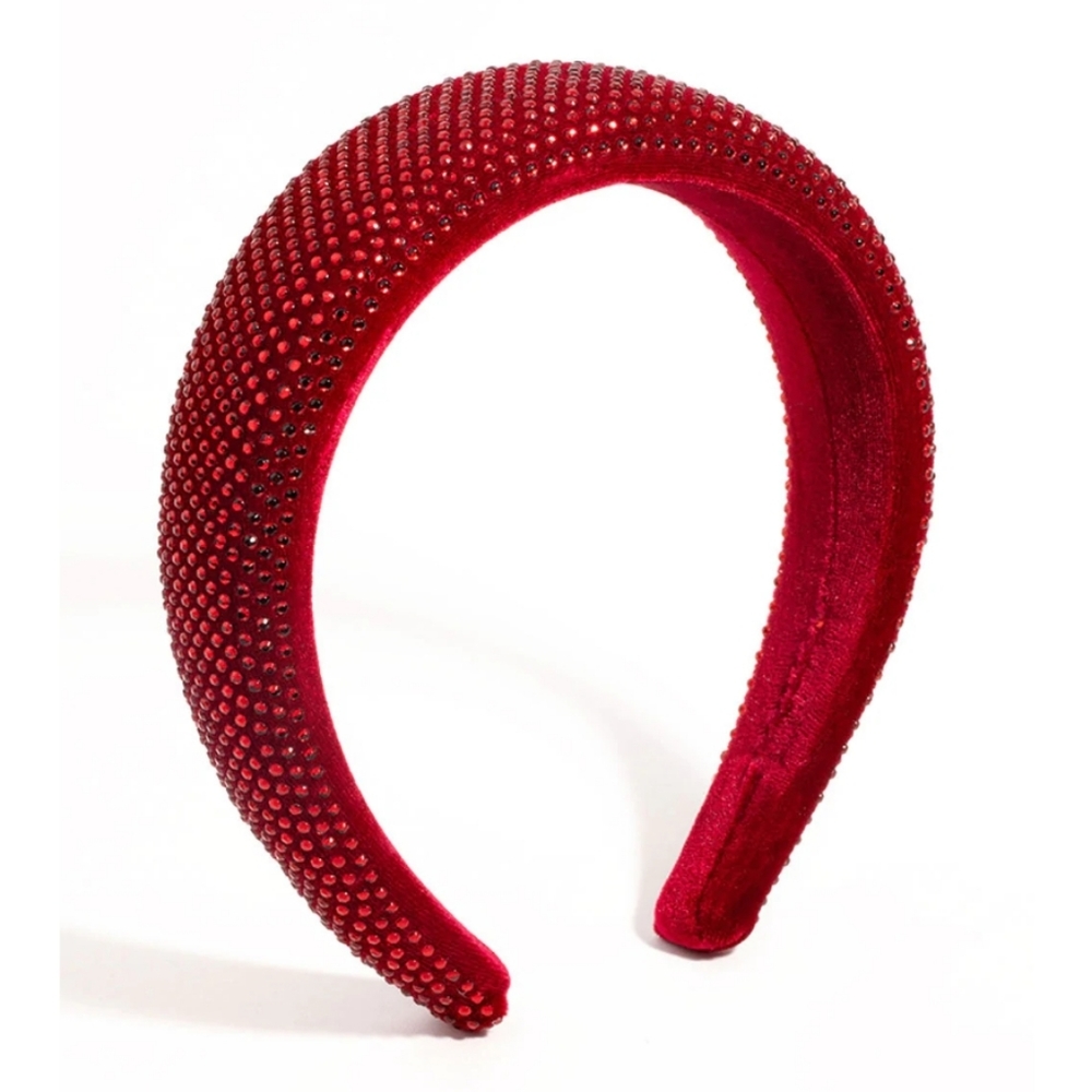 NWT Rich Ruby Rhinstone Padded Headband